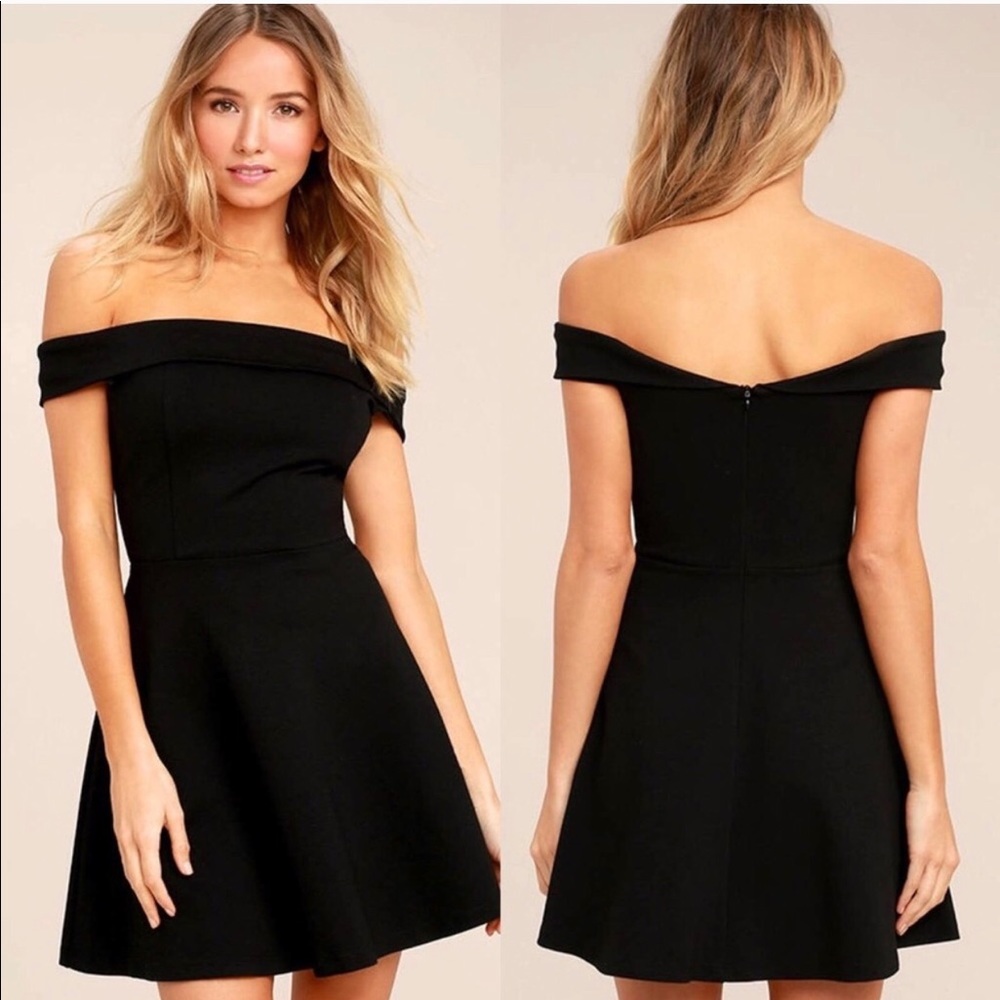 Lulus black mid dress